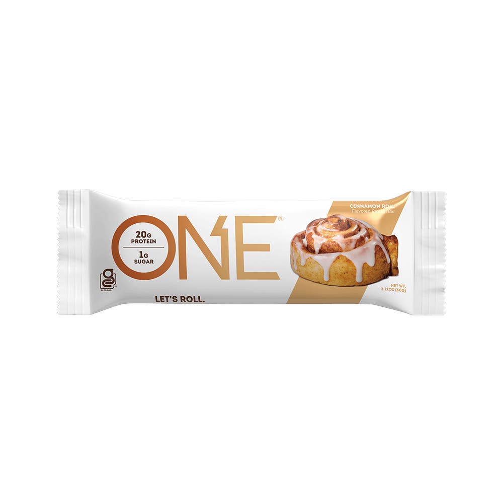 ONE BARS Cinnamon Roll Flavored Protein Bars, 2.12 oz, 12 count box - Out of Package